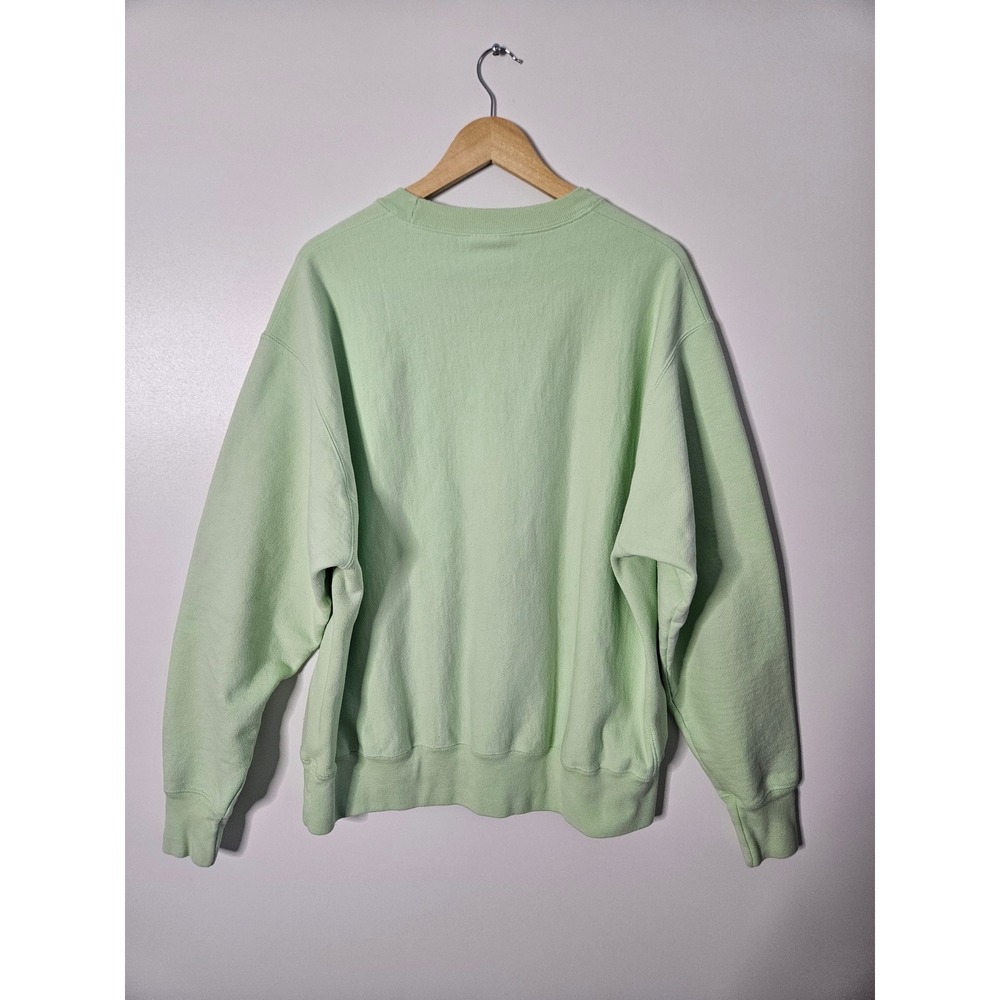 Vintage Champion Reverse Weave XL Soft Lime Green Mint Pistachio Blank 90s - Picture 2 of 4